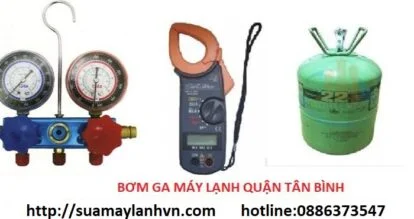 bơm gas máy lạnh quận tân bình