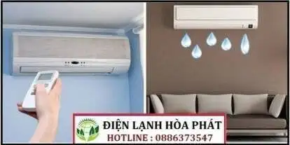 máy lạnh bị chảy nước