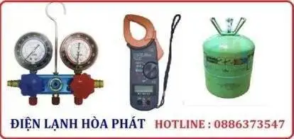 thay gas máy lạnh hòa phát